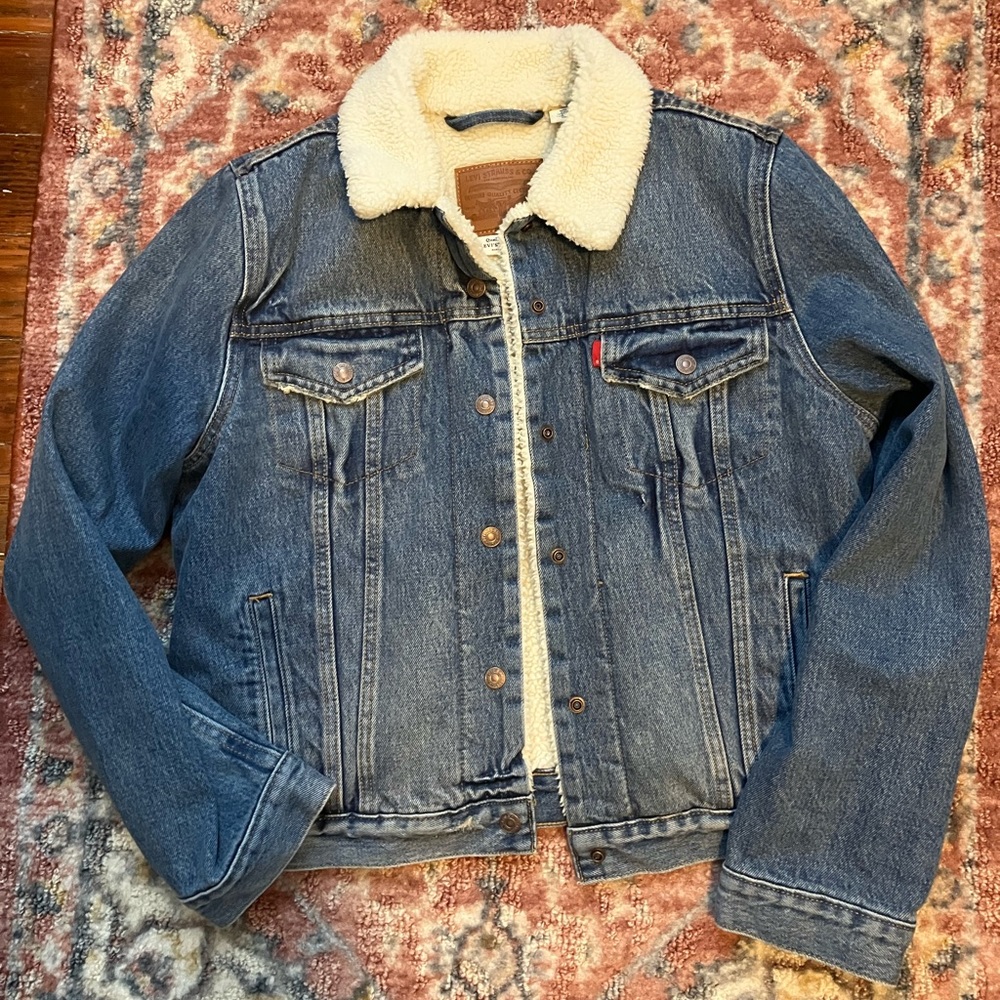 Levi’s Sherpa Denim Jacket Large